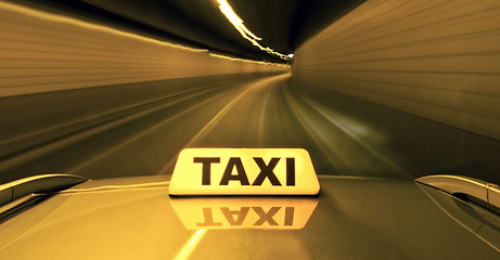 Image showing High speed taxi