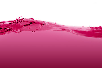 Image showing Pink liquid wave