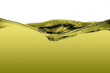 Image showing Green liquid wave