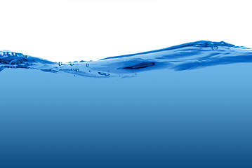 Image showing Blue water wave