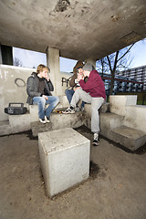 Image showing Smoking shelter