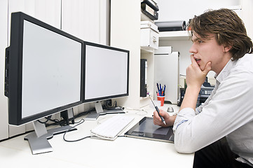 Image showing At work