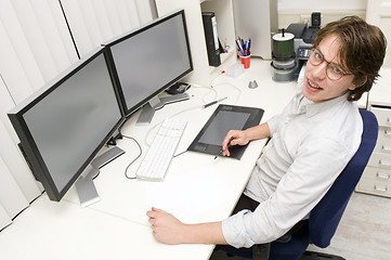 Image showing Designer at work