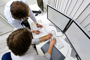 Image showing Working together