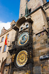 Image showing Fascinating very old Prague Astronomical Clock -Prague Orloj