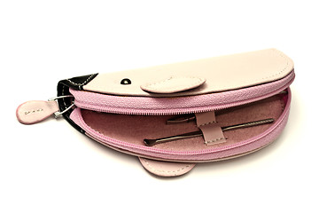 Image showing Pink manicure case 