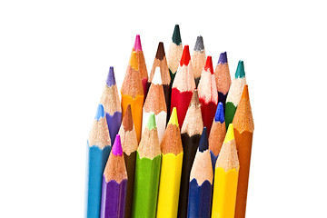 Image showing colorful pencils on focus 