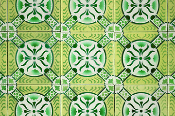 Image showing Ornamental old tiles