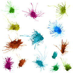 Image showing Ink splashes