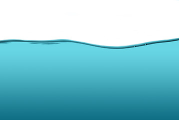 Image showing Blue water wave