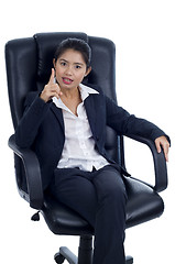 Image showing dynamic businesswoman