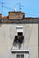 Image showing Drying laundry