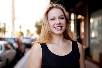 Image showing Business Woman Street Portrait