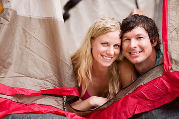 Image showing Summer Camping Couple