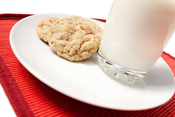 Image showing Milk and Cookies