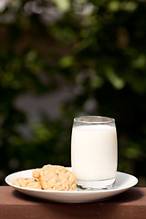 Image showing Milk and Cookies