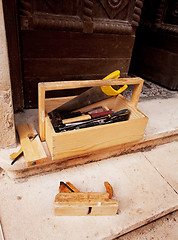 Image showing Old Wood Working Tools