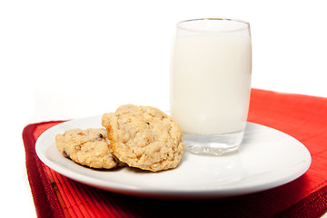 Image showing Milk and Cookies