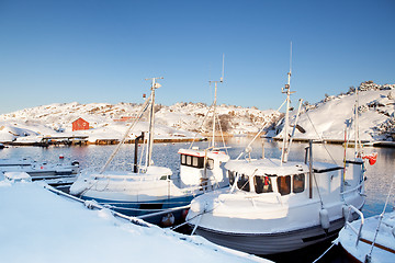 Image showing Winter Snow Boat