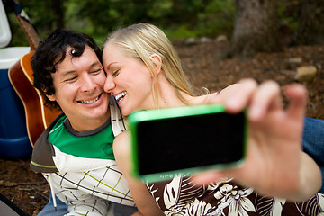 Image showing Self Portrait Outdoor Couple