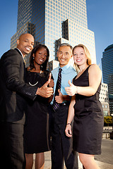 Image showing Business Team Thumbs Up