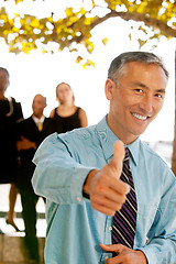 Image showing Thumbs Up Business Man