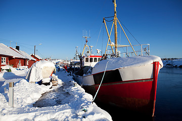 Image showing Winter Snow Boat