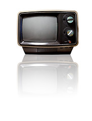 Image showing Retro TV with Reflection