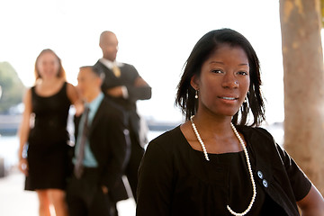 Image showing Attractive African American Business Woman