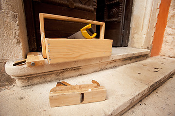 Image showing Old Wood Working Tools