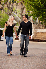 Image showing City Walk Couple