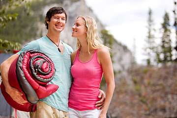 Image showing Camping Couple