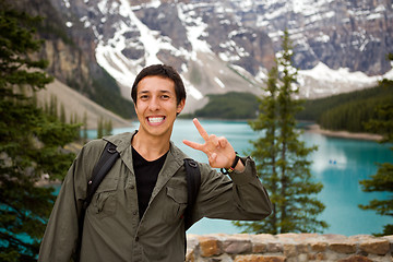 Image showing Happy Tourist