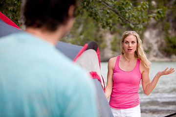 Image showing Tent Set Up Argument