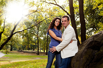 Image showing Park Portrait Engagement