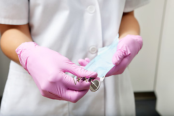 Image showing Sterile Dentist Tools