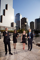 Image showing Big City Business Team