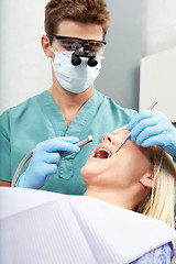 Image showing Dentist with Drill