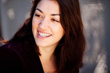 Image showing Candid Happy Woman