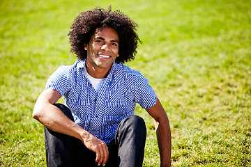 Image showing African American Smile