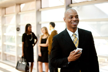 Image showing Business Man with Phone