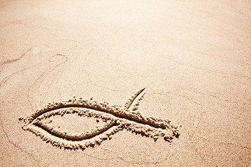 Image showing Fish Sand Symbol