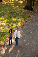 Image showing Park Walk Couple