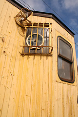 Image showing Yellow locomotive