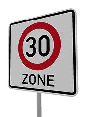 Image showing thirty roadsign