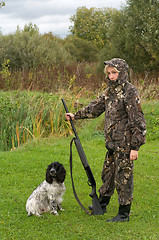 Image showing Female with gun.