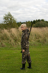 Image showing Girl hunter.