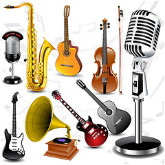 Image showing Vector musical instruments