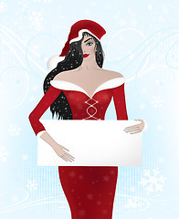 Image showing Santa woman