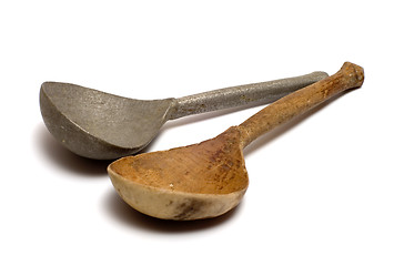 Image showing Antique spoons.